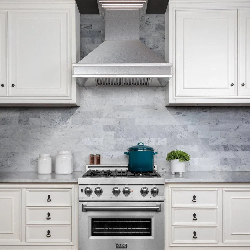 ZLINE Designer Series Wall Mount Range Hood in Satin Stainless Steel with Size Options (8656S)