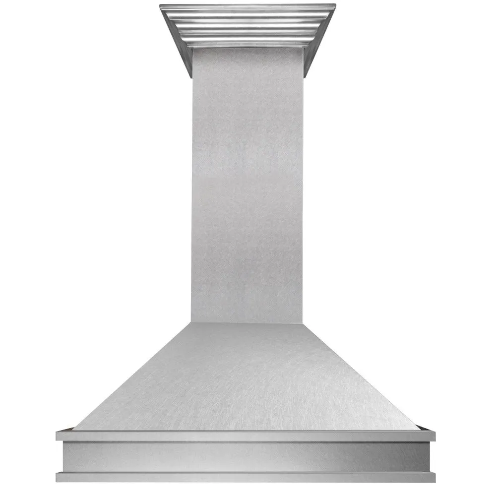 ZLINE Designer Series Wall Mount Range Hood in Satin Stainless Steel with Size Options (8656S)