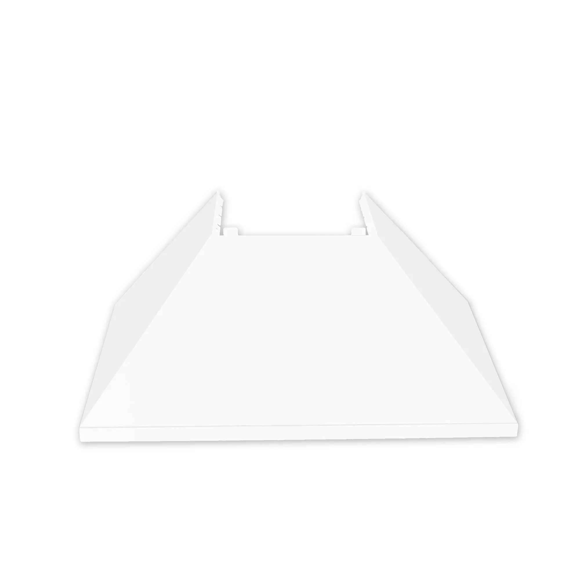 ZLINE Ducted Satin Stainless Steel Wall Mount Range Hood with White Matte Shell and Size Options (8654WM)