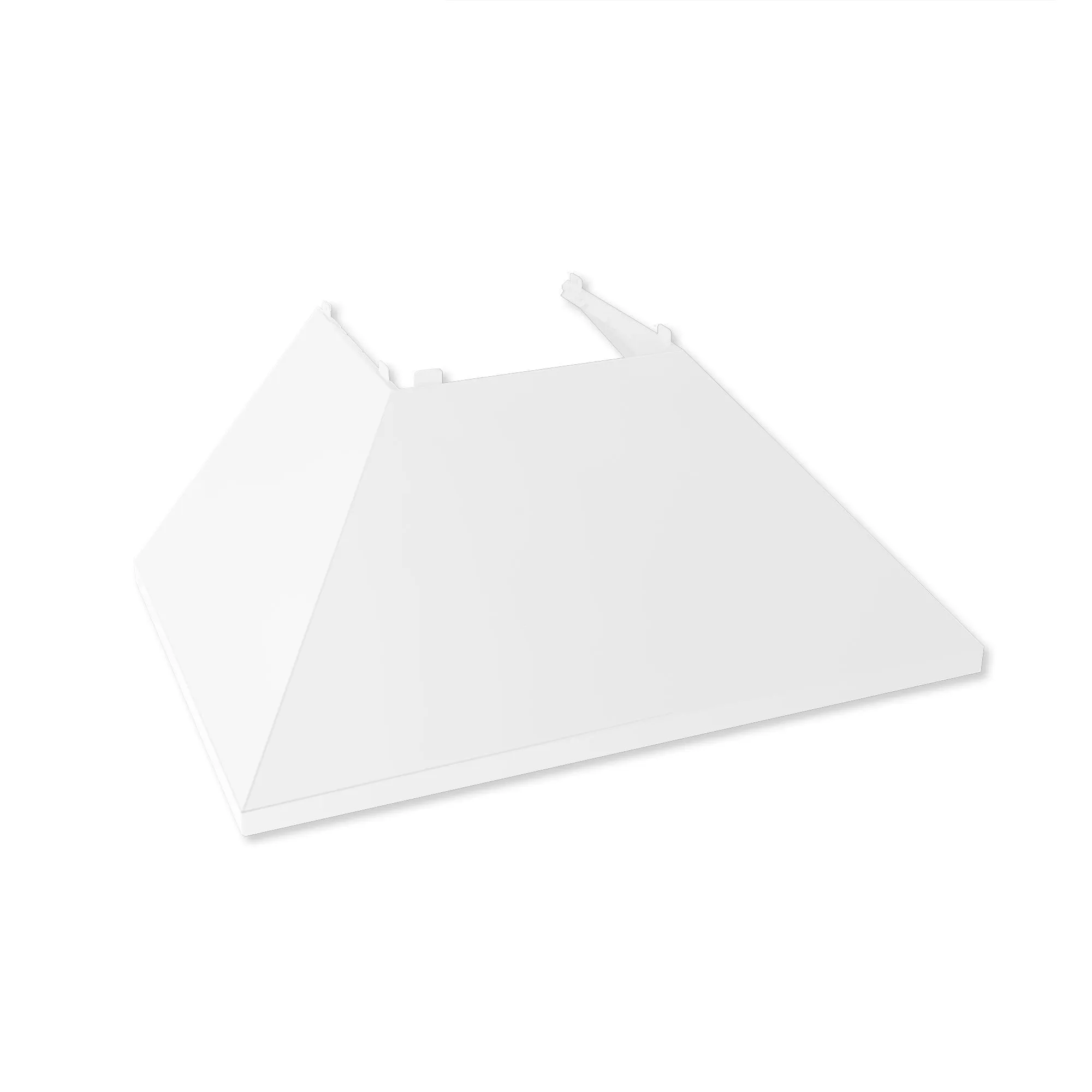 ZLINE Ducted Satin Stainless Steel Wall Mount Range Hood with White Matte Shell and Size Options (8654WM)