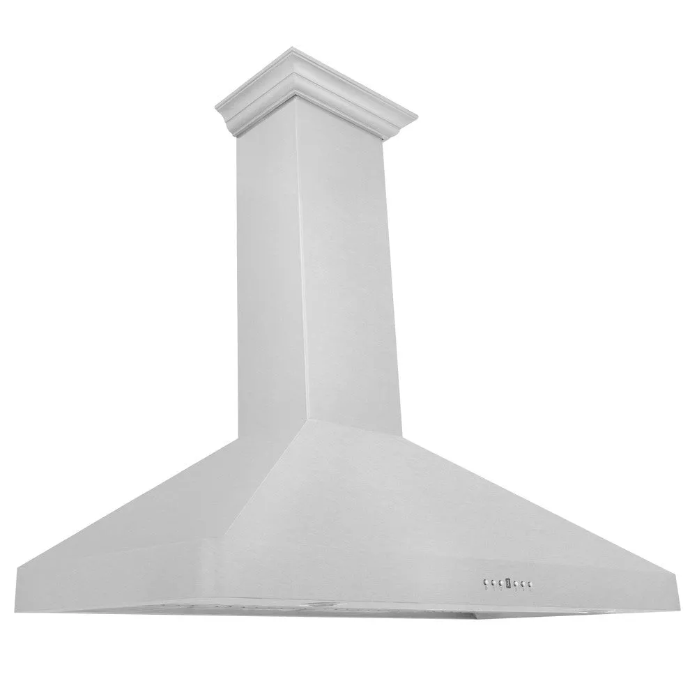 ZLINE Ducted Wall Mount Range Hood in Satin Stainless Steel with Size Options (8KF2S)