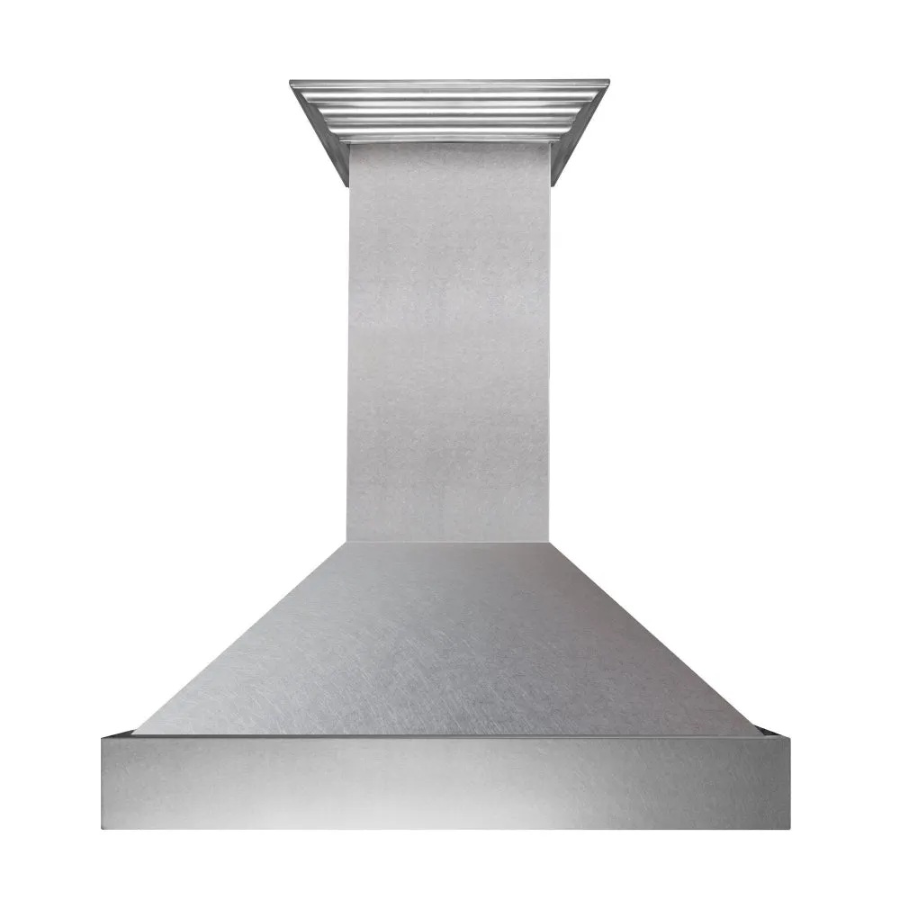 ZLINE Satin Stainless Steel Wall Mount Range Hood with Size Options (8654SN)