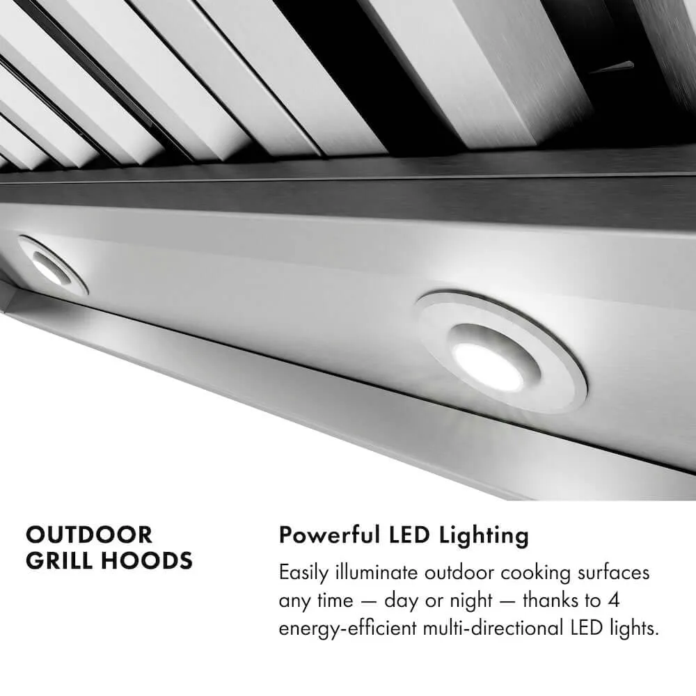 ZLINE Wall Mount Outdoor Grill Hood with Size Options (GOW1)
