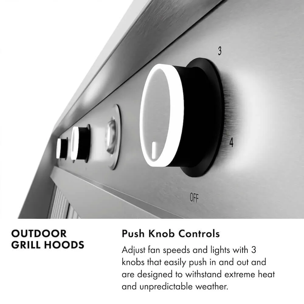 ZLINE Wall Mount Outdoor Grill Hood with Size Options (GOW1)