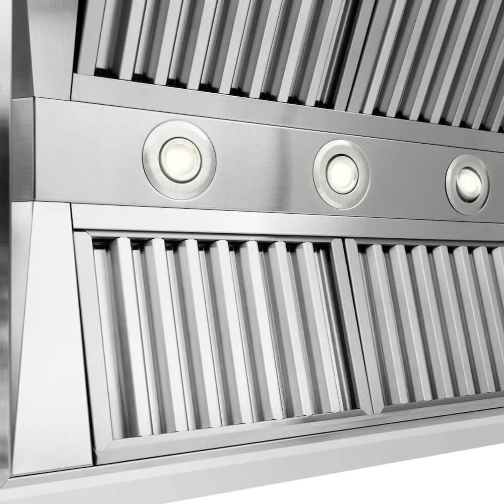 ZLINE Wooden Wall Mount Range Hood in Rustic Bright White Finish with Size Options (355WW)