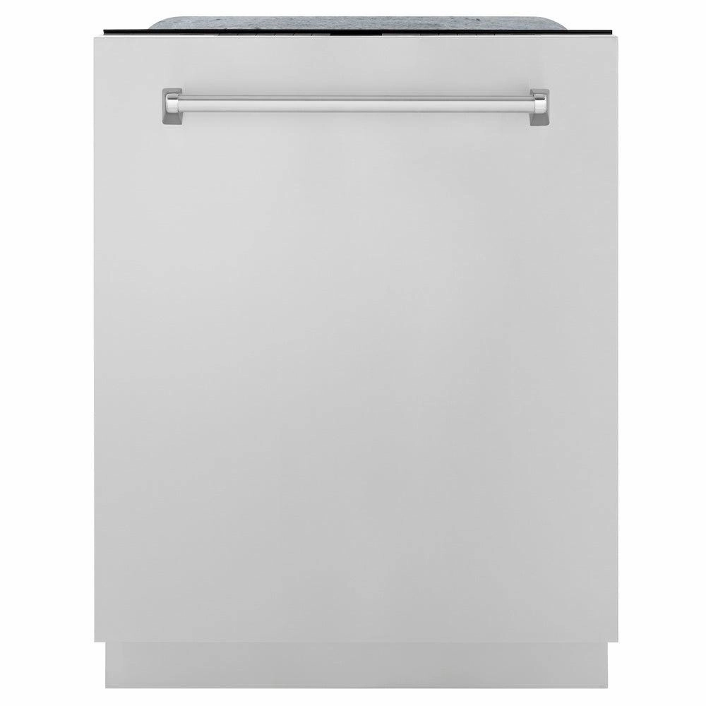 ZLINE 24 in. Monument Series 3rd Rack Top Touch Control Dishwasher with Stainless Steel Panel, 45dBa (DWMT-304-24)